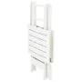 White plastic folding garden table 79x72x70 cm by vidaXL, Garden tables - Ref: Foro24-48790, Price: 59,39 €, Discount: %