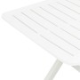 Klappbarer Gartentisch aus weißem Kunststoff, 79 x 72 x 70 cm von vidaXL, Gartentische - Ref: Foro24-48790, Preis: 57,22 €, R...