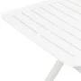 White plastic folding garden table 79x72x70 cm by vidaXL, Garden tables - Ref: Foro24-48790, Price: 59,39 €, Discount: %