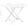 White plastic folding garden table 79x72x70 cm by vidaXL, Garden tables - Ref: Foro24-48790, Price: 59,39 €, Discount: %