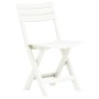 Klappbare Gartenstühle 2 Einheiten aus weißem Kunststoff von vidaXL, Gartenstühle - Ref: Foro24-48786, Preis: 57,22 €, Rabatt: %