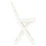 Klappbare Gartenstühle 2 Einheiten aus weißem Kunststoff von vidaXL, Gartenstühle - Ref: Foro24-48786, Preis: 57,22 €, Rabatt: %