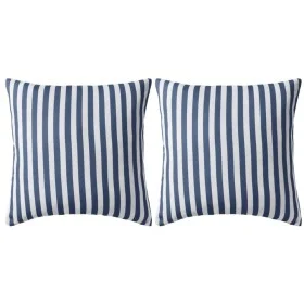 Gestreifte Outdoor-Kissen 45x45 cm Marineblau 2 Einheiten von vidaXL, Kissen - Ref: Foro24-132306, Preis: 28,07 €, Rabatt: %