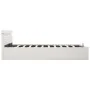 Hydraulisches Canapébett mit LED, weißem Kunstleder, 160 x 200 cm von vidaXL, Betten und Lattenroste - Ref: Foro24-285550, Pr...