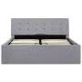 Hydraulic canapé bed with storage light gray fabric 120x200cm by vidaXL, Beds and slatted bases - Ref: Foro24-285578, Price: ...