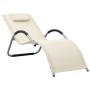 Sun loungers 2 units cream and gray textilene by vidaXL, Loungers - Ref: Foro24-310518, Price: 135,79 €, Discount: %