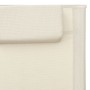 Sonnenliegen 2 Einheiten cremefarbenes und graues Textilene von vidaXL, Liegen - Ref: Foro24-310518, Preis: 135,79 €, Rabatt: %
