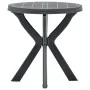 Bistro-Tisch in Anthrazitgrau aus Kunststoff Ø70 cm von vidaXL, Gartentische - Ref: Foro24-48798, Preis: 67,49 €, Rabatt: %