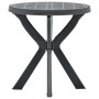 Bistro-Tisch in Anthrazitgrau aus Kunststoff Ø70 cm von vidaXL, Gartentische - Ref: Foro24-48798, Preis: 68,87 €, Rabatt: %