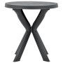 Bistro-Tisch in Anthrazitgrau aus Kunststoff Ø70 cm von vidaXL, Gartentische - Ref: Foro24-48798, Preis: 68,87 €, Rabatt: %