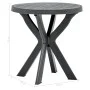 Bistro-Tisch in Anthrazitgrau aus Kunststoff Ø70 cm von vidaXL, Gartentische - Ref: Foro24-48798, Preis: 67,49 €, Rabatt: %