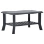Anthrazitgrauer Couchtisch aus Kunststoff 90x60x46 cm von vidaXL, Couchtisch - Ref: Foro24-48795, Preis: 75,12 €, Rabatt: %
