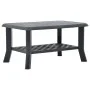 Anthrazitgrauer Couchtisch aus Kunststoff 90x60x46 cm von vidaXL, Couchtisch - Ref: Foro24-48795, Preis: 81,31 €, Rabatt: %