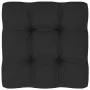 Gartenhocker aus schwarz imprägnierten Kiefernholzpaletten von vidaXL, Modulare Sofas für den Außenbereich - Ref: Foro24-3066...