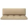 Zentrales Sofa aus weiß imprägnierten Gartenpaletten aus Kiefernholz von vidaXL, Modulare Sofas für den Außenbereich - Ref: F...