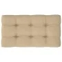 Zentrales Sofa aus weiß imprägnierten Gartenpaletten aus Kiefernholz von vidaXL, Modulare Sofas für den Außenbereich - Ref: F...
