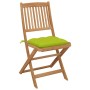 6 pcs folding garden chairs and solid acacia wood cushions by vidaXL, Garden chairs - Ref: Foro24-3075020, Price: 318,27 €, D...