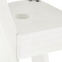 White plastic bistro table 70x70x72 cm by vidaXL, Garden tables - Ref: Foro24-48799, Price: 94,66 €, Discount: %
