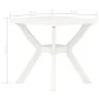 Mesa bistro blanca plástico 70x70x72 cm de vidaXL, Mesas de jardín - Ref: Foro24-48799, Precio: 80,59 €, Descuento: %