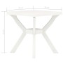 Weißer Bistrotisch aus Kunststoff 70x70x72 cm von vidaXL, Gartentische - Ref: Foro24-48799, Preis: 94,66 €, Rabatt: %
