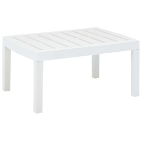 Mesa de jardín de plástico blanco 78x55x38 cm de vidaXL, Mesas de jardín - Ref: Foro24-48814, Precio: 57,97 €, Descuento: %