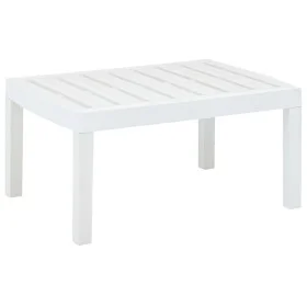 White plastic garden table 78x55x38 cm by vidaXL, Garden tables - Ref: Foro24-48814, Price: 56,83 €, Discount: %