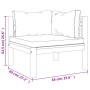 Set de muebles de jardín 8 pzas con cojín crema acacia maciza by vidaXL, Garden sets - Ref: Foro24-3086955, Price: 1,00 €, Di...