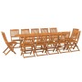 Set de comedor de jardín 13 piezas madera maciza de acacia de vidaXL, Conjuntos de jardín - Ref: Foro24-3086981, Precio: 853,...