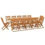 Set de comedor de jardín 13 piezas madera maciza de acacia de vidaXL, Conjuntos de jardín - Ref: Foro24-3086981, Precio: 885,...
