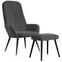 Entspannungssessel mit dunkelgrauem Samthocker von vidaXL, Sessel - Ref: Foro24-3097620, Preis: 116,47 €, Rabatt: %