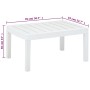 Weißer Gartentisch aus Kunststoff 78x55x38 cm von vidaXL, Gartentische - Ref: Foro24-48814, Preis: 57,97 €, Rabatt: %