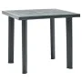 Mesa de jardín de plástico verde 80x75x72 cm de vidaXL, Mesas de jardín - Ref: Foro24-48803, Precio: 76,53 €, Descuento: %