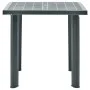 Mesa de jardín de plástico verde 80x75x72 cm de vidaXL, Mesas de jardín - Ref: Foro24-48803, Precio: 76,53 €, Descuento: %
