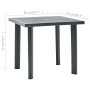 Mesa de jardín de plástico verde 80x75x72 cm by vidaXL, Garden tables - Ref: Foro24-48803, Price: 72,07 €, Discount: %