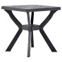Anthracite gray plastic bistro table 70x70x72 cm by vidaXL, Garden tables - Ref: Foro24-48801, Price: 86,21 €, Discount: %