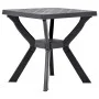 Mesa bistró plástico gris antracita 70x70x72 cm de vidaXL, Mesas de jardín - Ref: Foro24-48801, Precio: 84,23 €, Descuento: %