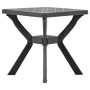 Anthracite gray plastic bistro table 70x70x72 cm by vidaXL, Garden tables - Ref: Foro24-48801, Price: 86,21 €, Discount: %