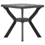 Mesa bistró plástico gris antracita 70x70x72 cm de vidaXL, Mesas de jardín - Ref: Foro24-48801, Precio: 84,23 €, Descuento: %