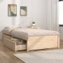 Single bed frame with drawers 75x190 cm by vidaXL, Beds and slatted bases - Ref: Foro24-3103453, Price: 146,39 €, Discount: %