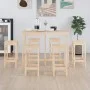 7-piece solid pine wood bar set by vidaXL, Furniture sets for kitchens and dining rooms - Ref: Foro24-3124707, Price: 386,10 ...