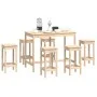 7-piece solid pine wood bar set by vidaXL, Furniture sets for kitchens and dining rooms - Ref: Foro24-3124707, Price: 386,10 ...