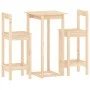 3-piece solid pine wood bar set by vidaXL, Furniture sets for kitchens and dining rooms - Ref: Foro24-3124732, Price: 131,37 ...