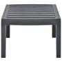 Anthracite gray plastic garden table 78x55x38 cm by vidaXL, Garden tables - Ref: Foro24-48815, Price: 57,00 €, Discount: %