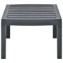 Anthrazitgrauer Gartentisch aus Kunststoff 78x55x38 cm von vidaXL, Gartentische - Ref: Foro24-48815, Preis: 59,60 €, Rabatt: %