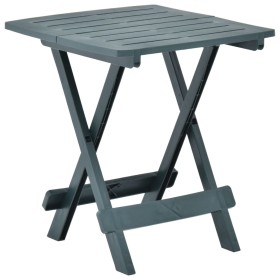 Mesa plegable de jardín plástico verde 45x43x50 cm de vidaXL, Mesas de jardín - Ref: Foro24-48809, Precio: 32,00 €, Descuento: %