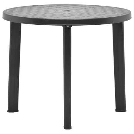 Anthrazitgrauer Kunststoff Gartentisch 89 cm von vidaXL, Gartentische - Ref: Foro24-48807, Preis: 71,03 €, Rabatt: %