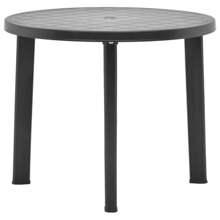 Anthrazitgrauer Kunststoff Gartentisch 89 cm von vidaXL, Gartentische - Ref: Foro24-48807, Preis: 84,10 €, Rabatt: %