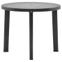 Anthrazitgrauer Kunststoff Gartentisch 89 cm von vidaXL, Gartentische - Ref: Foro24-48807, Preis: 71,03 €, Rabatt: %