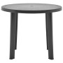 Anthrazitgrauer Kunststoff Gartentisch 89 cm von vidaXL, Gartentische - Ref: Foro24-48807, Preis: 71,03 €, Rabatt: %