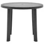 Anthrazitgrauer Kunststoff Gartentisch 89 cm von vidaXL, Gartentische - Ref: Foro24-48807, Preis: 84,10 €, Rabatt: %